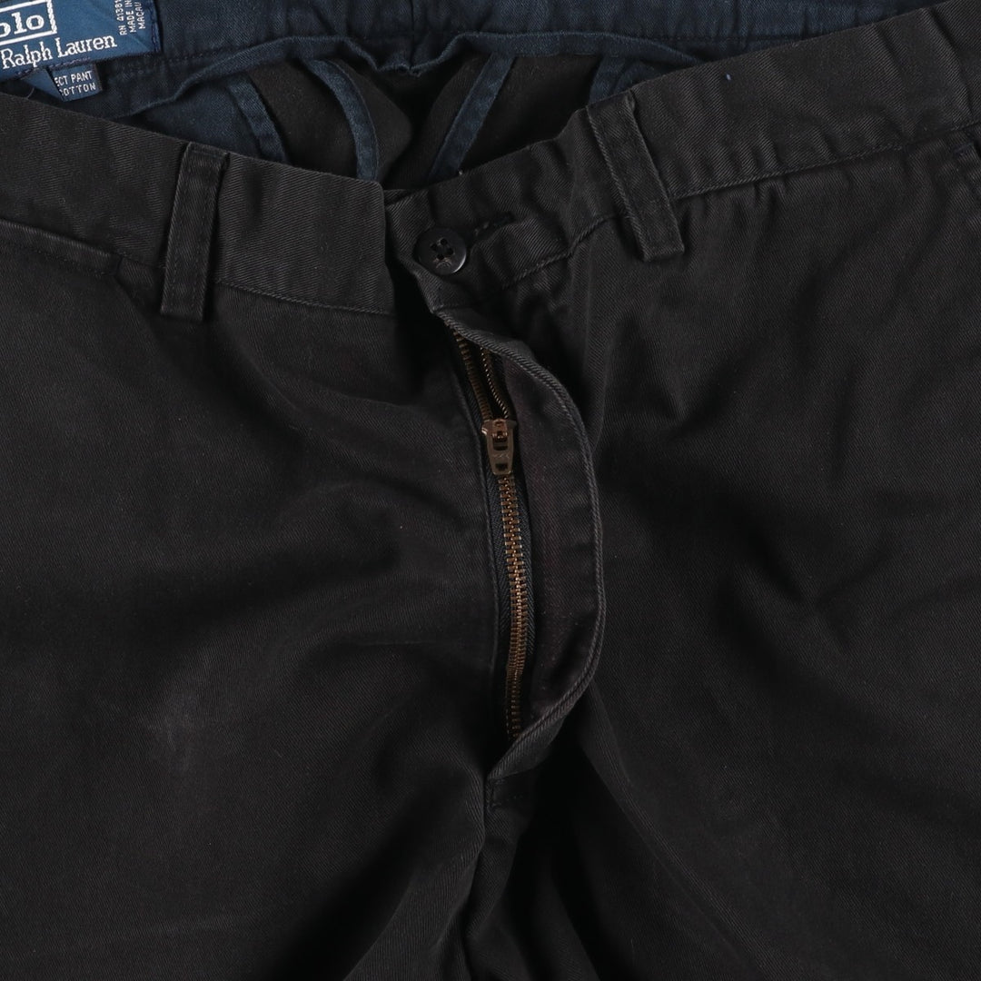 Ralph Lauren POLO by Ralph Lauren PROSPECT PANT Chino pants for men, equivalent to w35 cotton black type Vintage Second Hand