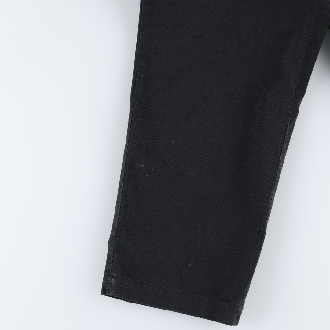 Ralph Lauren POLO by Ralph Lauren CLASSIC FIT Two-Pleat Chino Pants, Men's Size W35 (approx.) cotton black type Vintage Second Hand