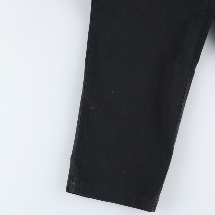 Ralph Lauren POLO by Ralph Lauren CLASSIC FIT Two-Pleat Chino Pants, Men's Size W35 (approx.) cotton black type Vintage Second Hand