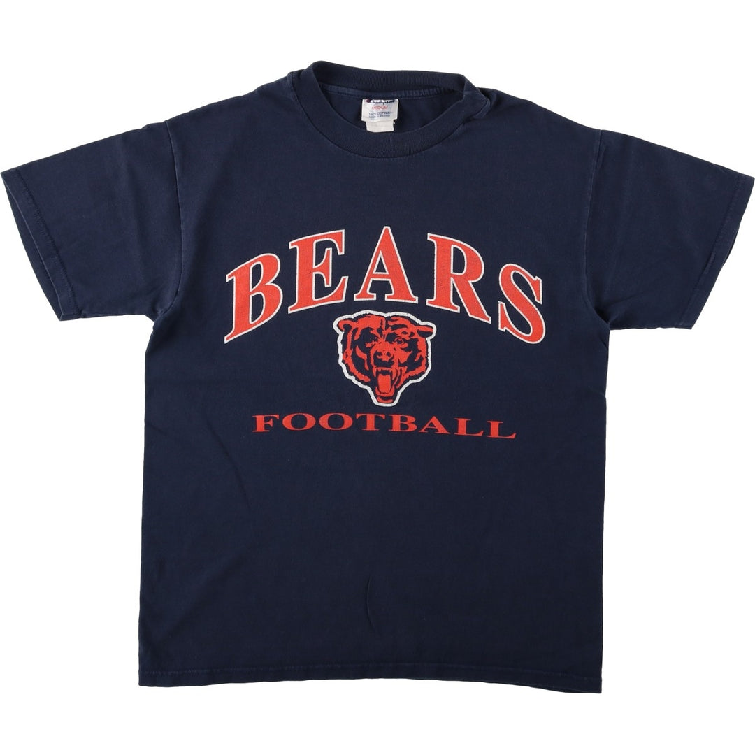 Champion NFL Chicago Bears sports print T-shirt, men's size M (approx.) cotton black type Vintage Second Hand