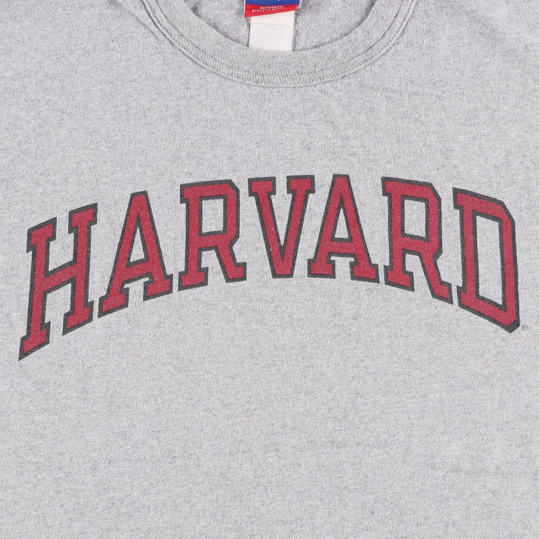 90'S Champion Harvard University College T-shirt, Men's Size L (approx.), Vintage cotton gray type Vintage Second Hand