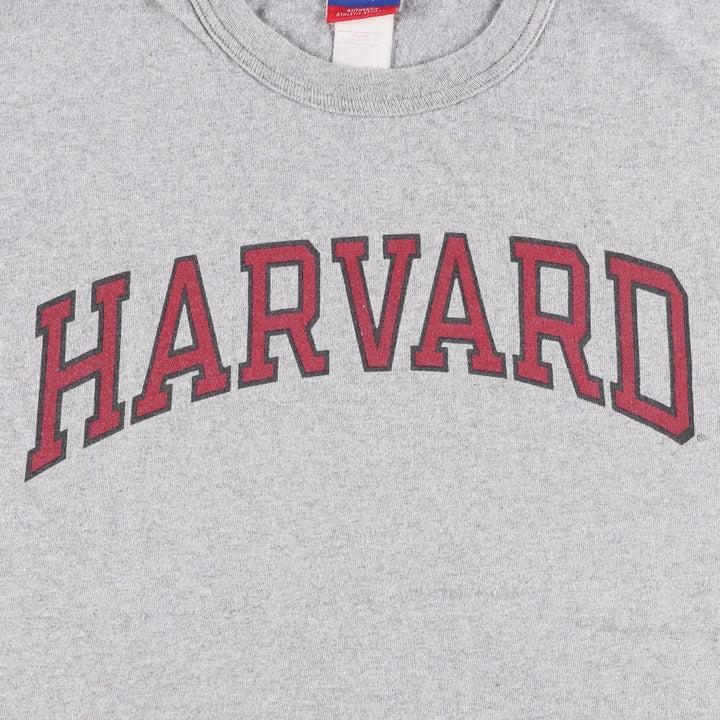 90'S Champion Harvard University College T-shirt, Men's Size L (approx.), Vintage cotton gray type Vintage Second Hand