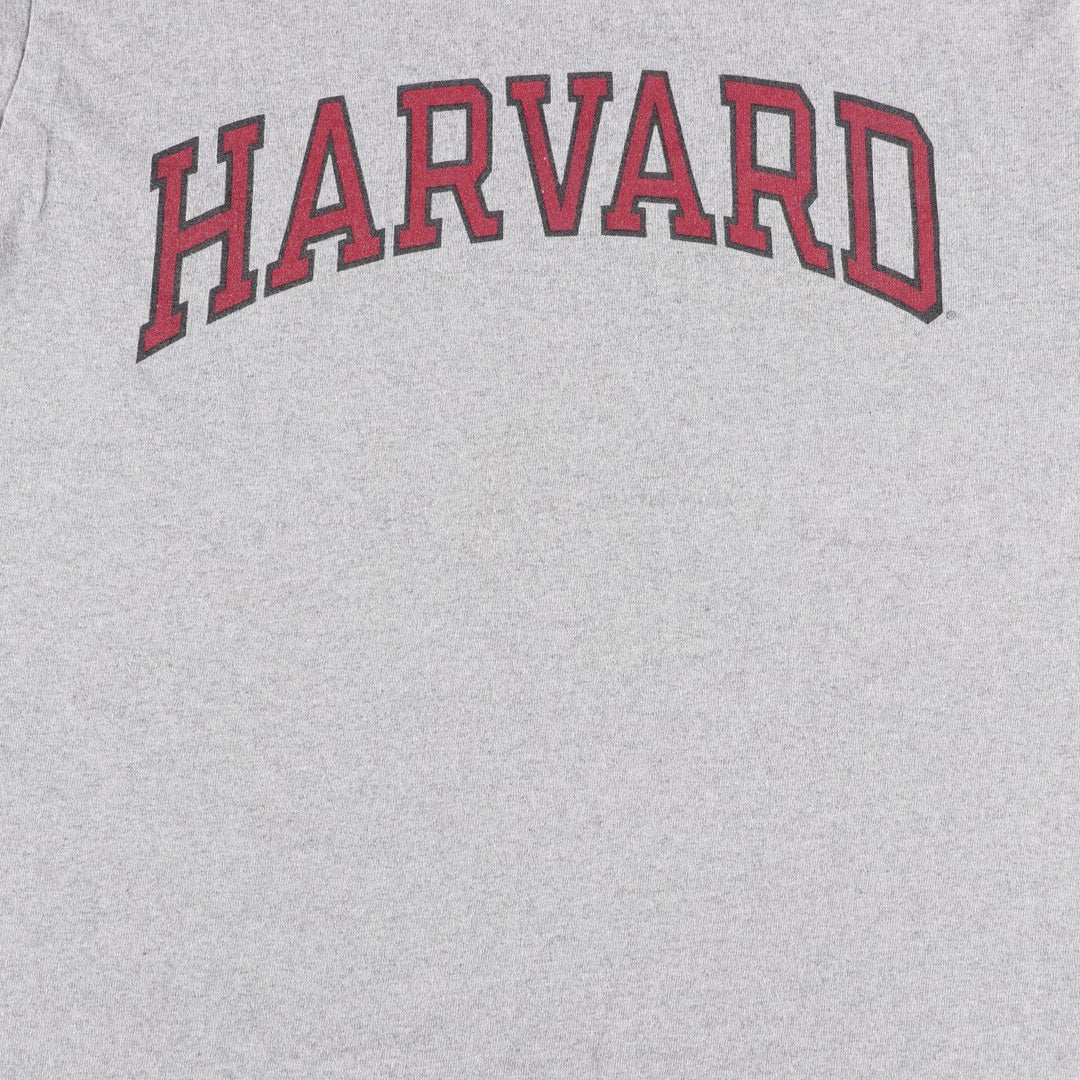 90'S Champion Harvard University College T-shirt, Men's Size L (approx.), Vintage cotton gray type Vintage Second Hand