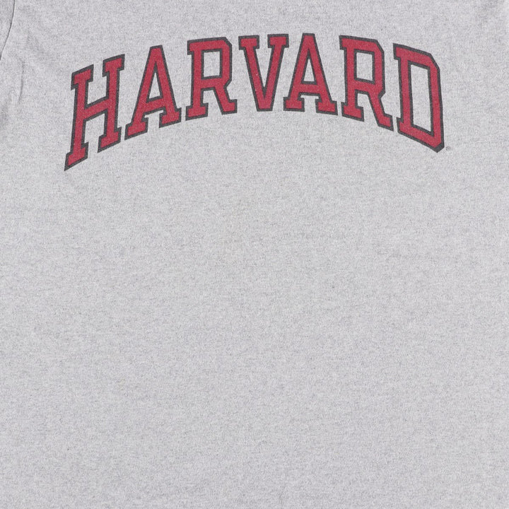 90'S Champion Harvard University College T-shirt, Men's Size L (approx.), Vintage cotton gray type Vintage Second Hand