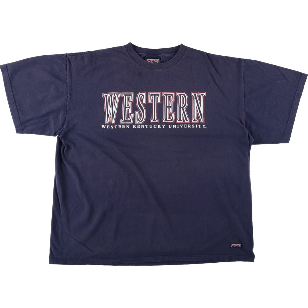 Jansport Dartmouth College T-shirt, Made in USA, Men's XXL equivalent. cotton navy blue type Vintage Second Hand
