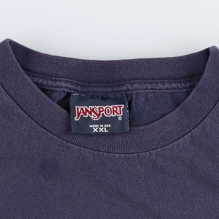 Jansport Dartmouth College T-shirt, Made in USA, Men's XXL equivalent. cotton navy blue type Vintage Second Hand