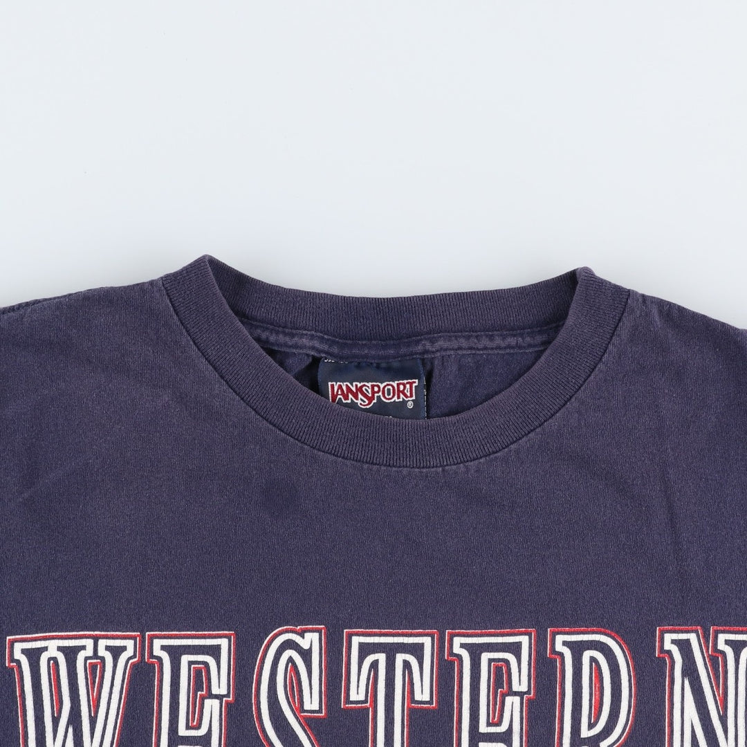 Jansport Dartmouth College T-shirt, Made in USA, Men's XXL equivalent. cotton navy blue type Vintage Second Hand
