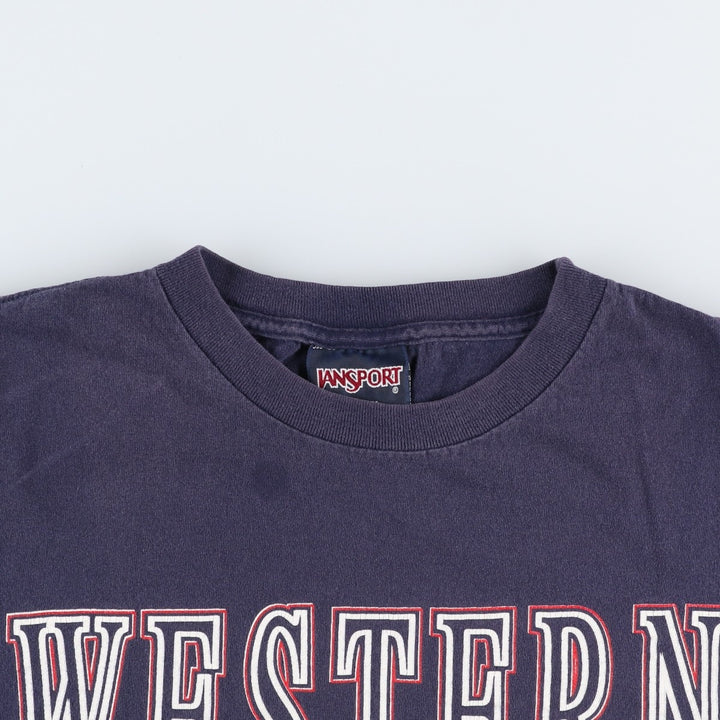 Jansport Dartmouth College T-shirt, Made in USA, Men's XXL equivalent. cotton navy blue type Vintage Second Hand