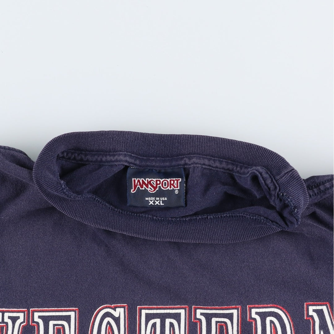 Jansport Dartmouth College T-shirt, Made in USA, Men's XXL equivalent. cotton navy blue type Vintage Second Hand
