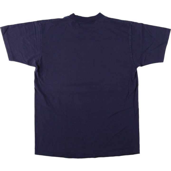 90'S Savvy PENN STATE Pennsylvania State University College T-shirt, Made in USA, Men's Size L (approx.), Vintage cotton navy blue type Vintage Second Hand