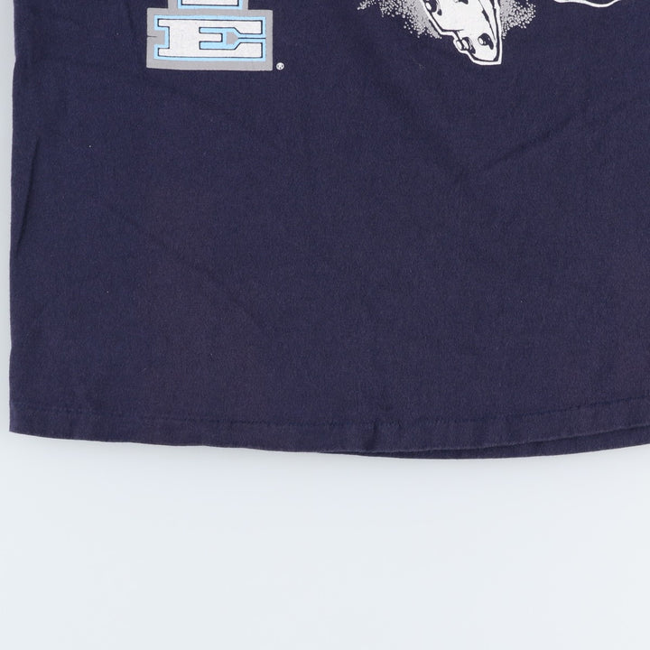 90'S Savvy PENN STATE Pennsylvania State University College T-shirt, Made in USA, Men's Size L (approx.), Vintage cotton navy blue type Vintage Second Hand