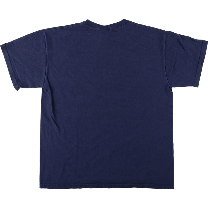 90'S GEAR USNA Naval Academy College T-Shirt, Made in USA, Men's Size L (Equivalent), Vintage cotton navy blue type Vintage Second Hand
