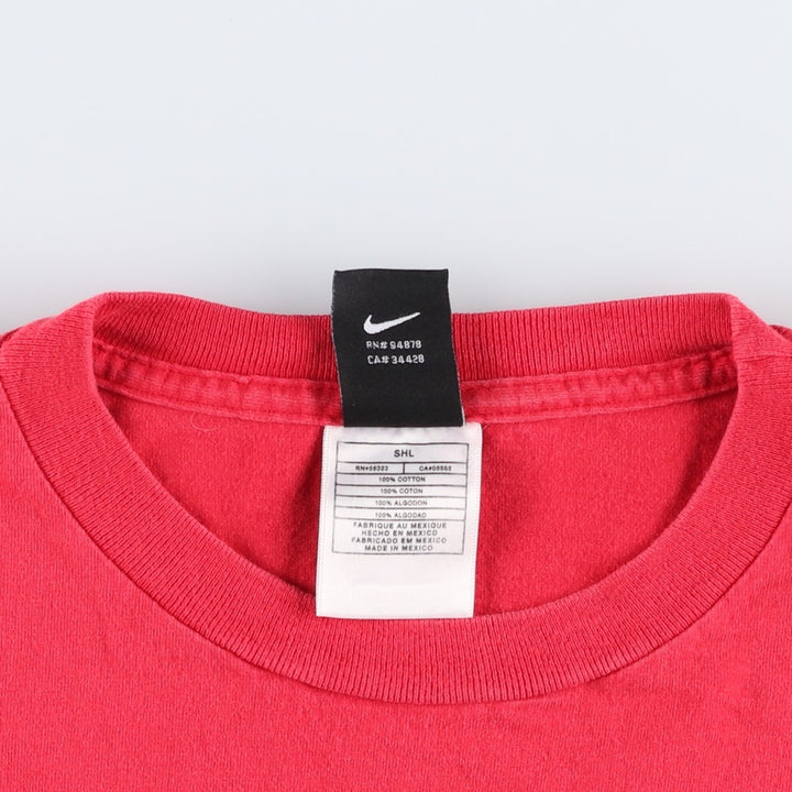 2000'S Nike Team College T-shirt, Men's Size L (approx.) cotton red type Vintage Second Hand