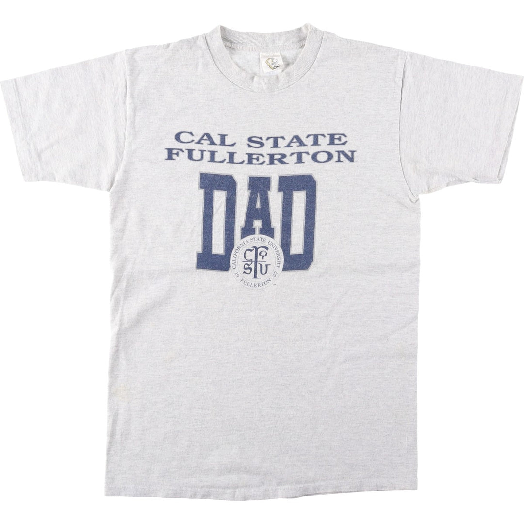 80s-90'S Oh SHiRT College T-shirt, Made in USA, Men's Size M (approx.), Vintage cotton gray type Vintage Second Hand