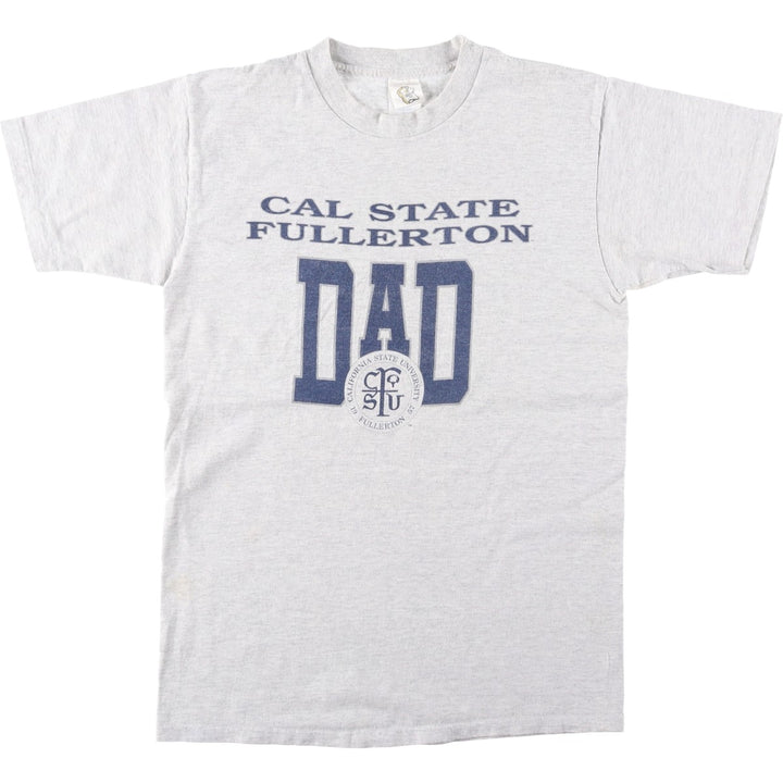 80s-90'S Oh SHiRT College T-shirt, Made in USA, Men's Size M (approx.), Vintage cotton gray type Vintage Second Hand