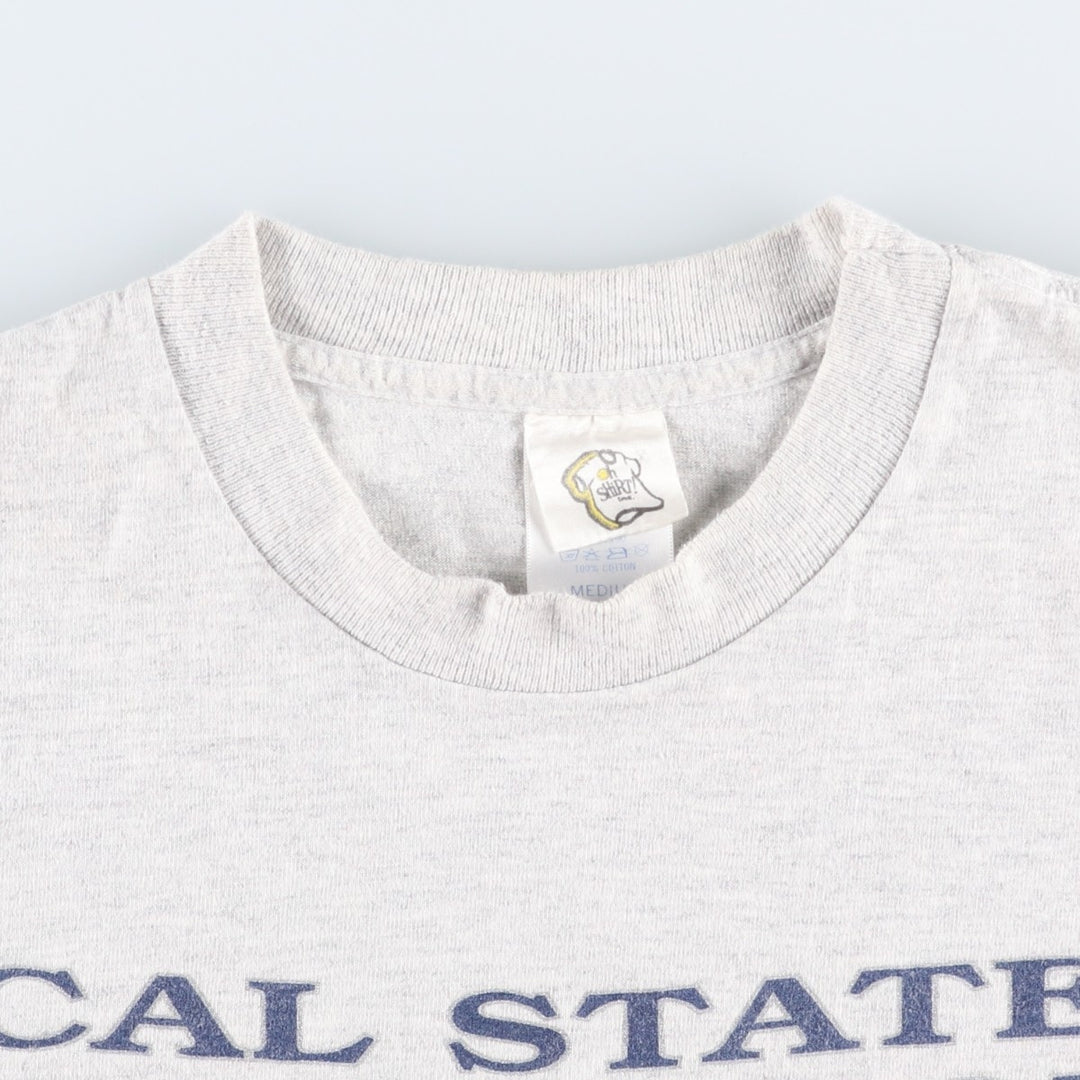 80s-90'S Oh SHiRT College T-shirt, Made in USA, Men's Size M (approx.), Vintage cotton gray type Vintage Second Hand
