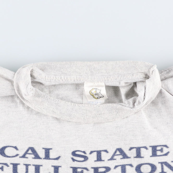 80s-90'S Oh SHiRT College T-shirt, Made in USA, Men's Size M (approx.), Vintage cotton gray type Vintage Second Hand