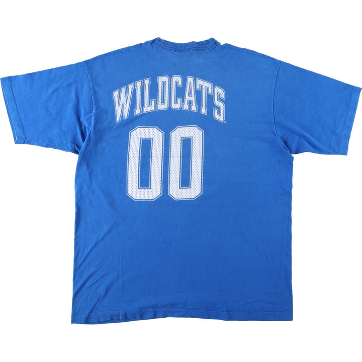 90'S SALEM College T-shirt, Made in USA, Men's XL equivalent, Vintage cotton blue type Vintage Second Hand