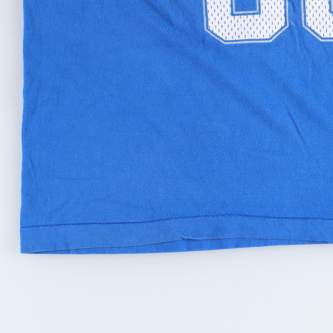 90'S SALEM College T-shirt, Made in USA, Men's XL equivalent, Vintage cotton blue type Vintage Second Hand