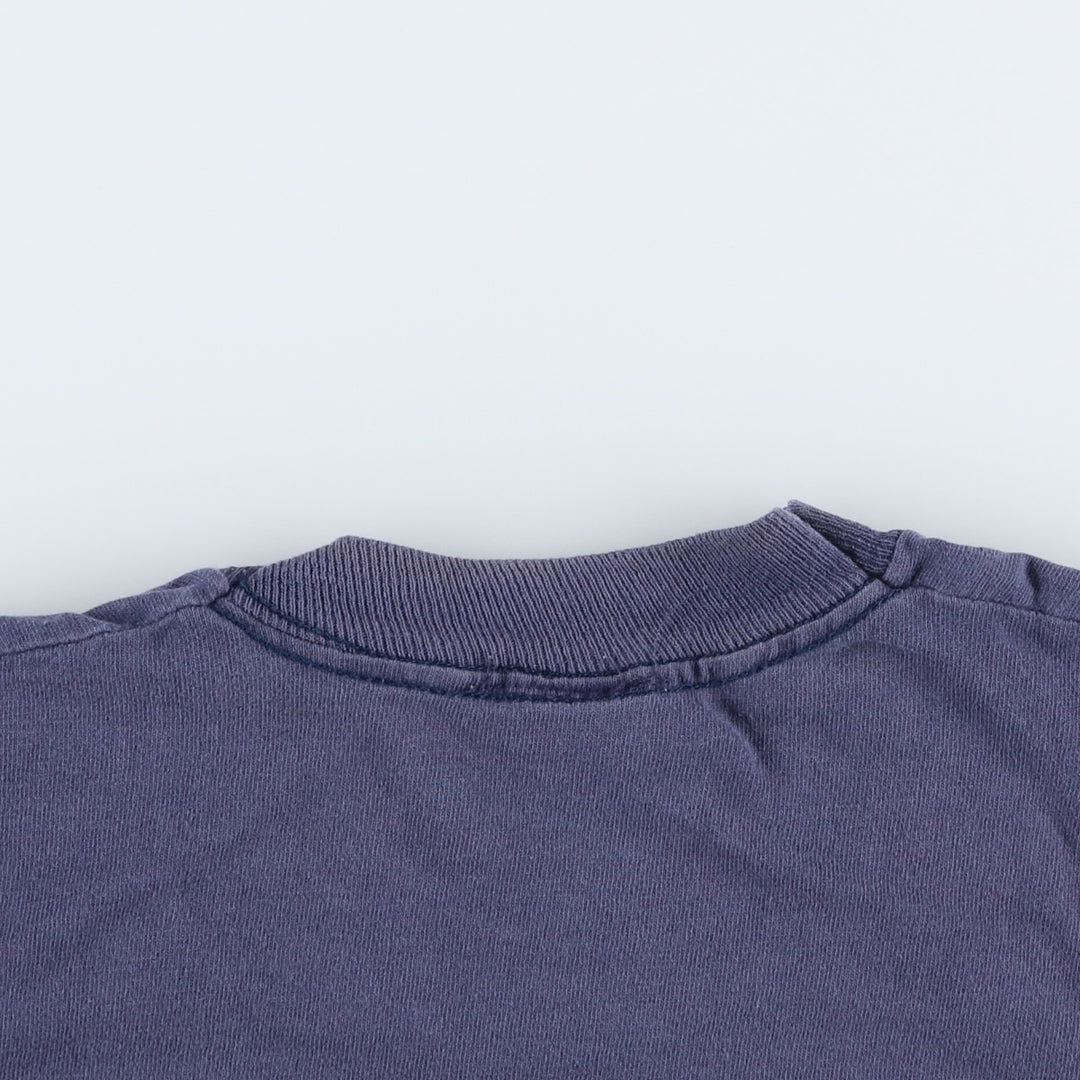 70s-80'S Collegiate Pacific College T-Shirt, Made in USA, Men's XL equivalent, Vintage cotton navy blue type Vintage Second Hand
