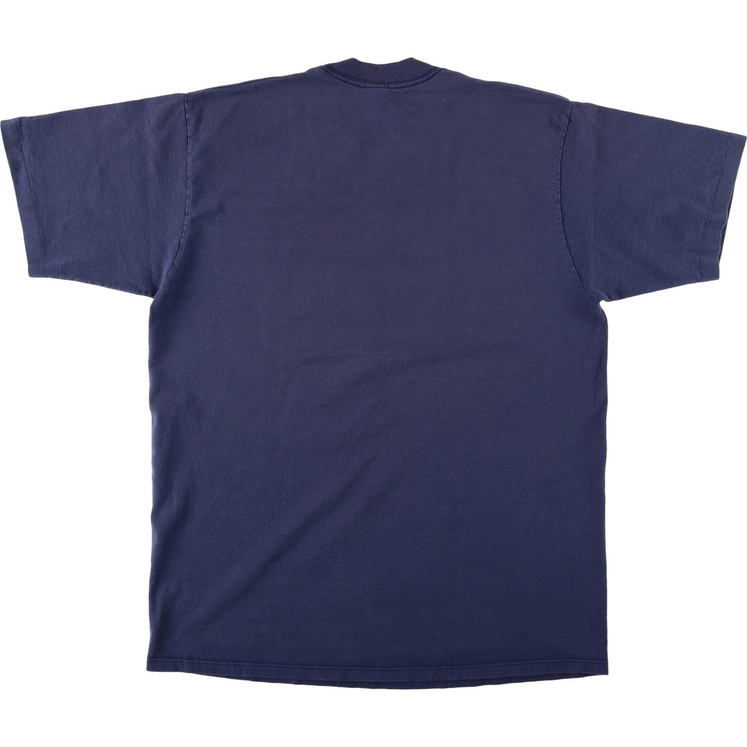 90'S Sofie College T-shirt, Made in USA, Men's XL equivalent, Vintage cotton navy blue type Vintage Second Hand