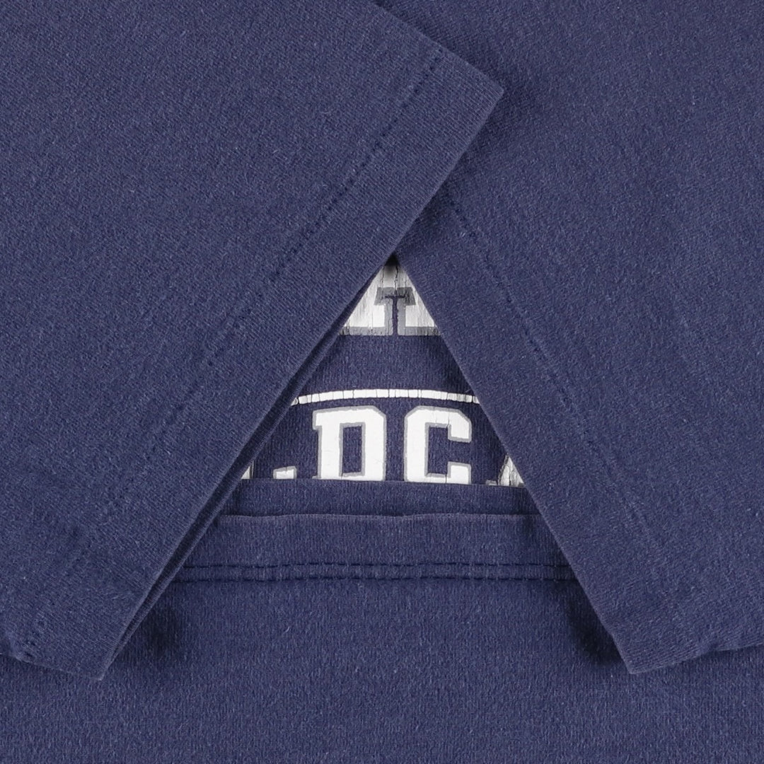 90'S Sofie College T-shirt, Made in USA, Men's XL equivalent, Vintage cotton navy blue type Vintage Second Hand