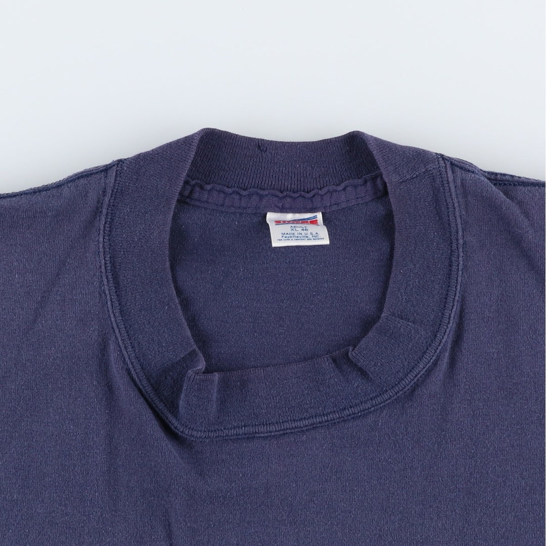 90'S Sofie College T-shirt, Made in USA, Men's XL equivalent, Vintage cotton navy blue type Vintage Second Hand