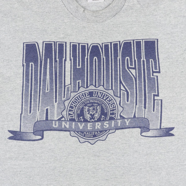 2000'S Fruit of the Loom College T-shirt, Made in Canada, Men's Size L (approx.) cotton gray type Vintage Second Hand