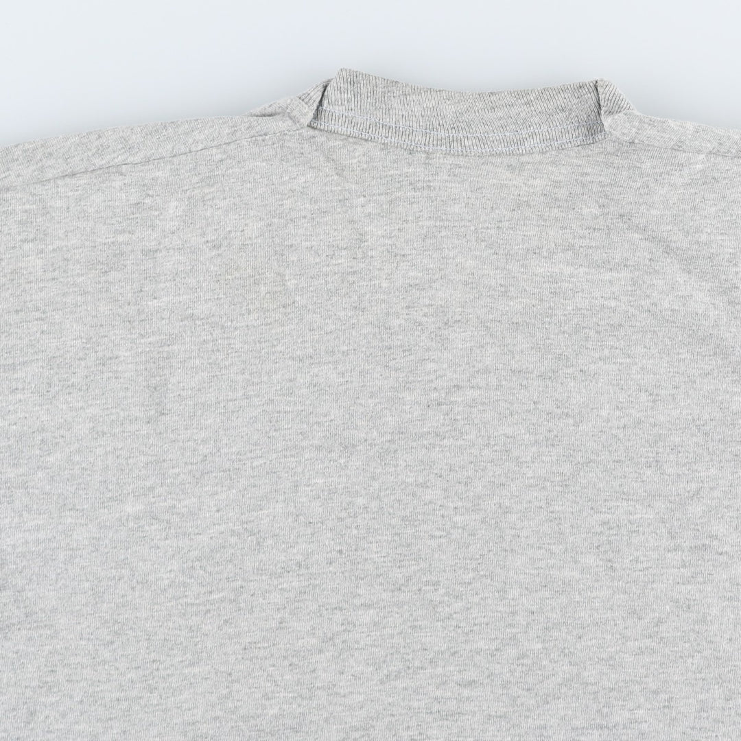 2000'S Fruit of the Loom College T-shirt, Made in Canada, Men's Size L (approx.) cotton gray type Vintage Second Hand