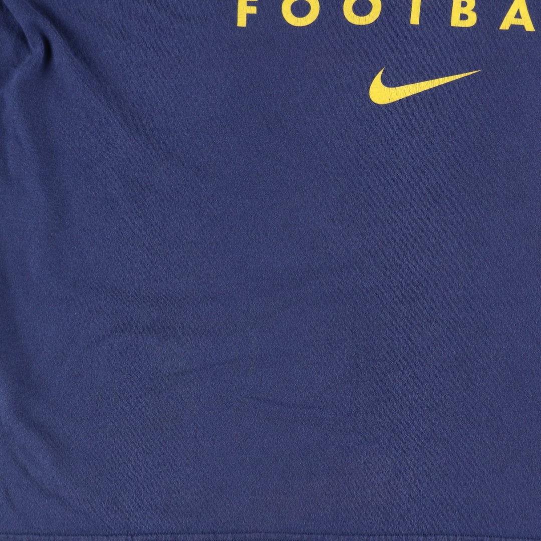 90'S Nike MICHIGAN University of Michigan College T-shirt, Made in USA, Men's XL equivalent, Vintage cotton navy blue type Vintage Second Hand