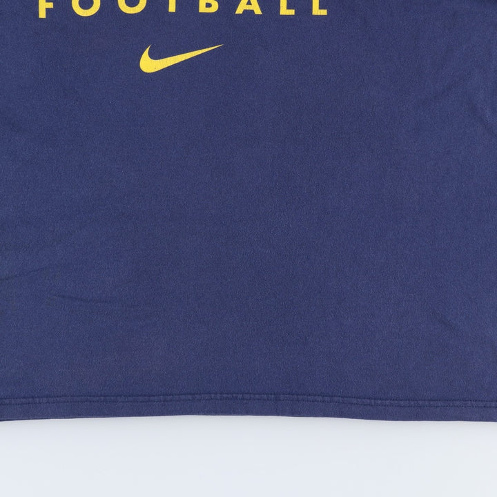 90'S Nike MICHIGAN University of Michigan College T-shirt, Made in USA, Men's XL equivalent, Vintage cotton navy blue type Vintage Second Hand