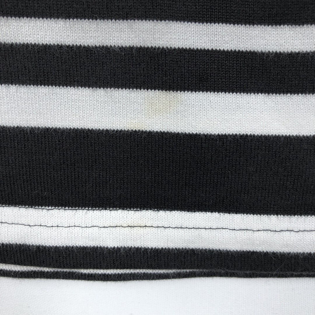 Brooks Brothers 346 Striped Pattern Long Sleeve Rugby Shirt, Men's Size L cotton black type Vintage Second Hand