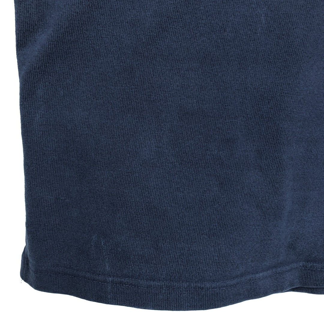 Ralph Lauren POLO by Ralph Lauren long sleeve rugby shirt, men's XL size cotton navy blue type Vintage Second Hand