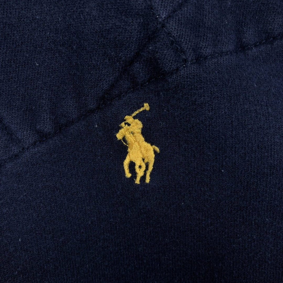 Ralph Lauren POLO by Ralph Lauren long sleeve rugby shirt, men's size L cotton navy blue type Vintage Second Hand