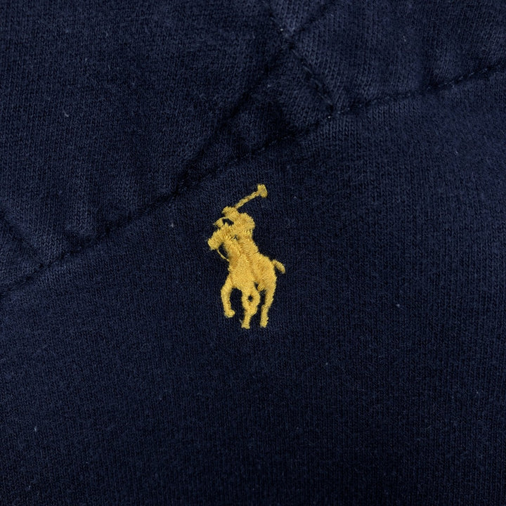 Ralph Lauren POLO by Ralph Lauren long sleeve rugby shirt, men's size L cotton navy blue type Vintage Second Hand