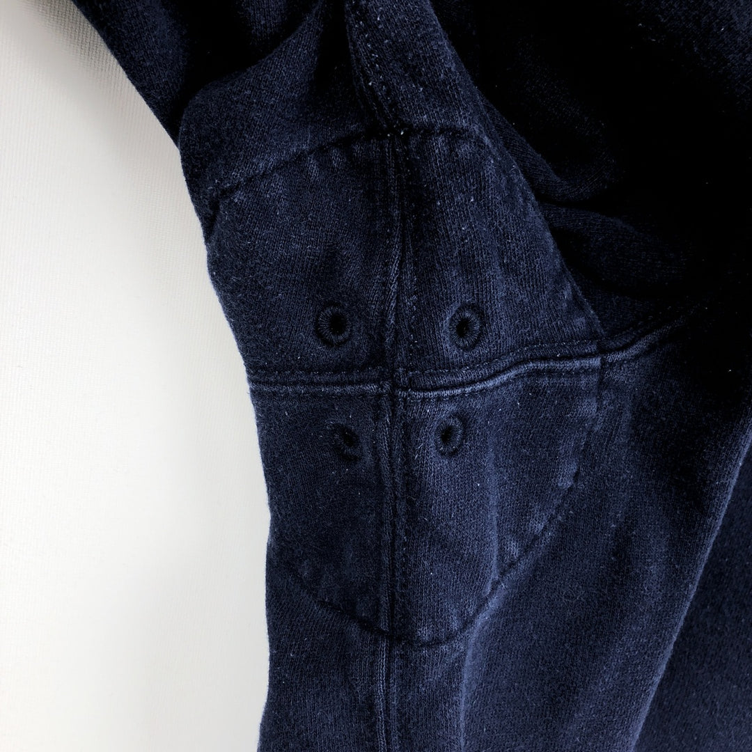 Ralph Lauren POLO by Ralph Lauren long sleeve rugby shirt, men's size L cotton navy blue type Vintage Second Hand