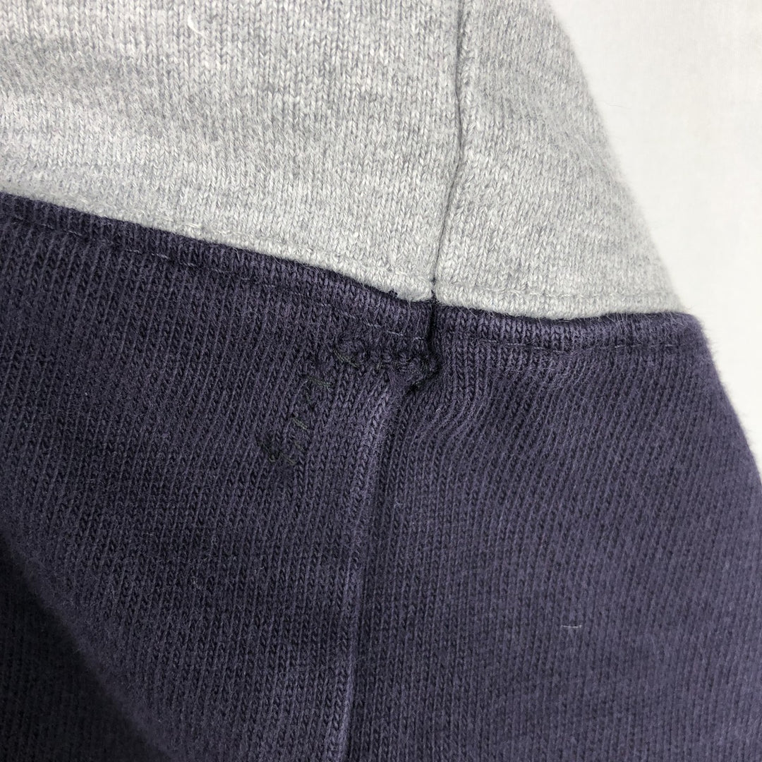 2000'S Ralph Lauren POLO JEANS COMPANY striped long-sleeved rugby shirt, men's size XL (approx.) cotton gray type Vintage Second Hand