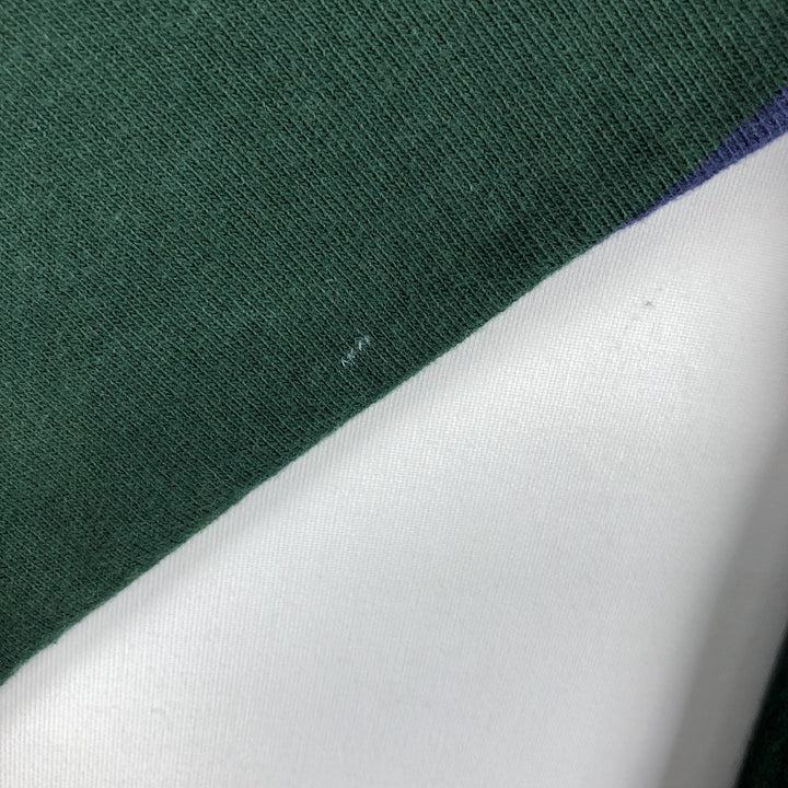 Ralph Lauren POLO RALPH LAUREN Stripe Pattern Long-Sleeve Rugby Shirt, Men's Size L (approx.) cotton Green type dark green Vintage Second Hand