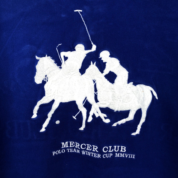 Ralph Lauren POLO by Ralph Lauren CUSTOM FIT Double Pony Long Sleeve Rugby Shirt, Men's XL cotton blue type Vintage Second Hand