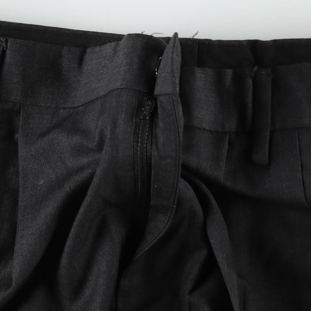 MERONA Two-Pleat Slacks Pants, Men's Size W32 (approx.) polyester Charcoal Vintage Second Hand