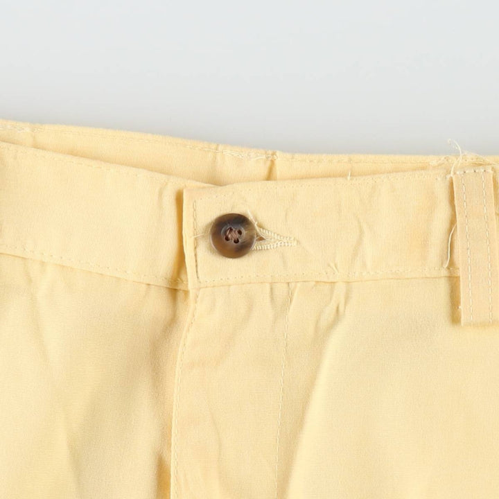 HAGGER slacks pants, men's size W34 (approx.) polyester yellow type Vintage Second Hand