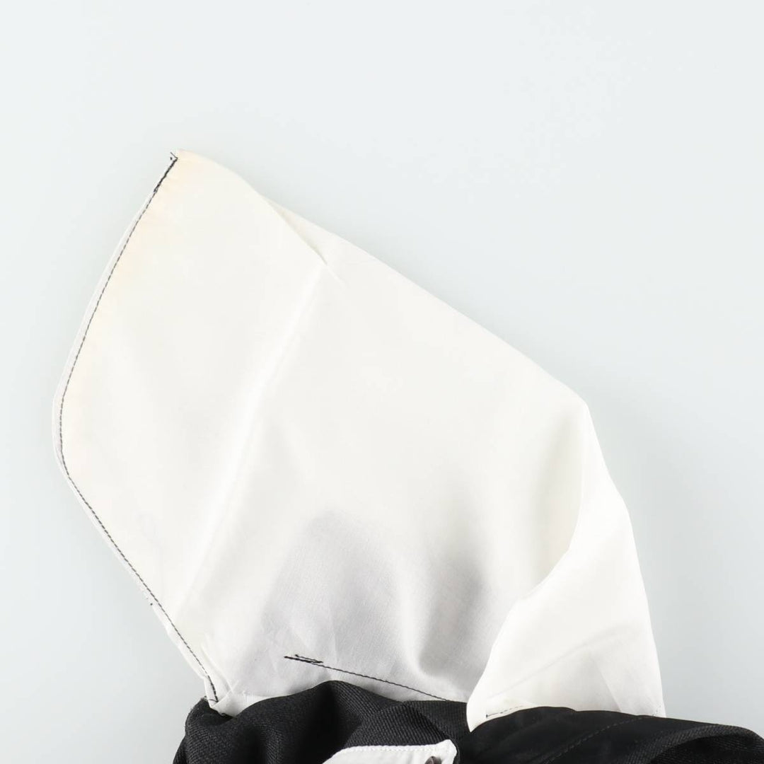 The First Collection Two-Pleat Slacks Pants Men's W34 (approx.) polyester black type Vintage Second Hand