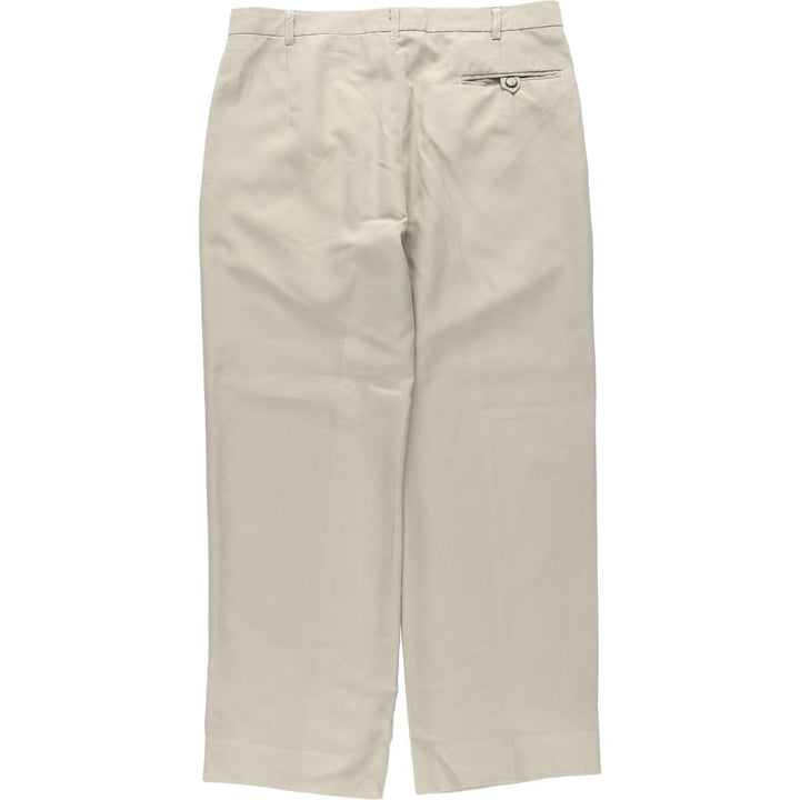 Two-pleat slacks for men, size W34 unclear Beige type Vintage Second Hand