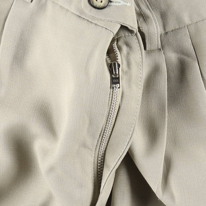 Two-pleat slacks for men, size W34 unclear Beige type Vintage Second Hand