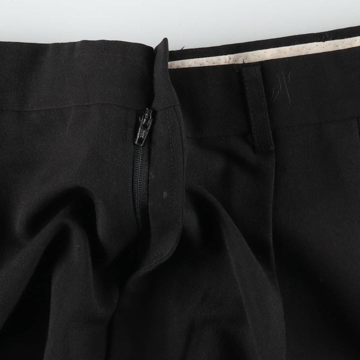 Haggar HAGGER Two-pleat Slacks, Made in USA, Men's, Size W34 polyester black type Vintage Second Hand