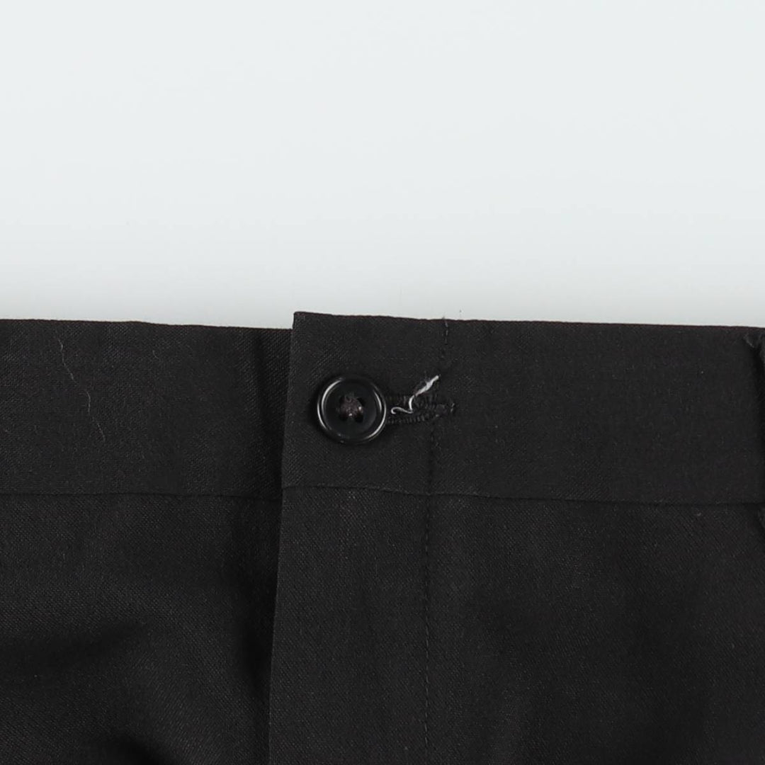 Haggar HAGGER Two-pleat Slacks, Made in USA, Men's, Size W34 polyester black type Vintage Second Hand