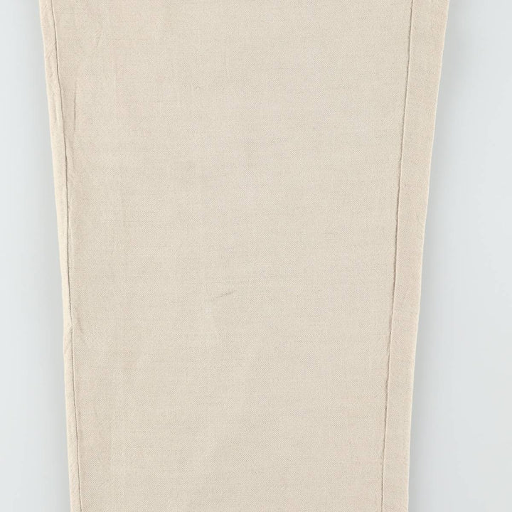 2000'S Banana Republic linen pants/slacks, men's size W36 (approx.) linen unbleached Vintage Second Hand