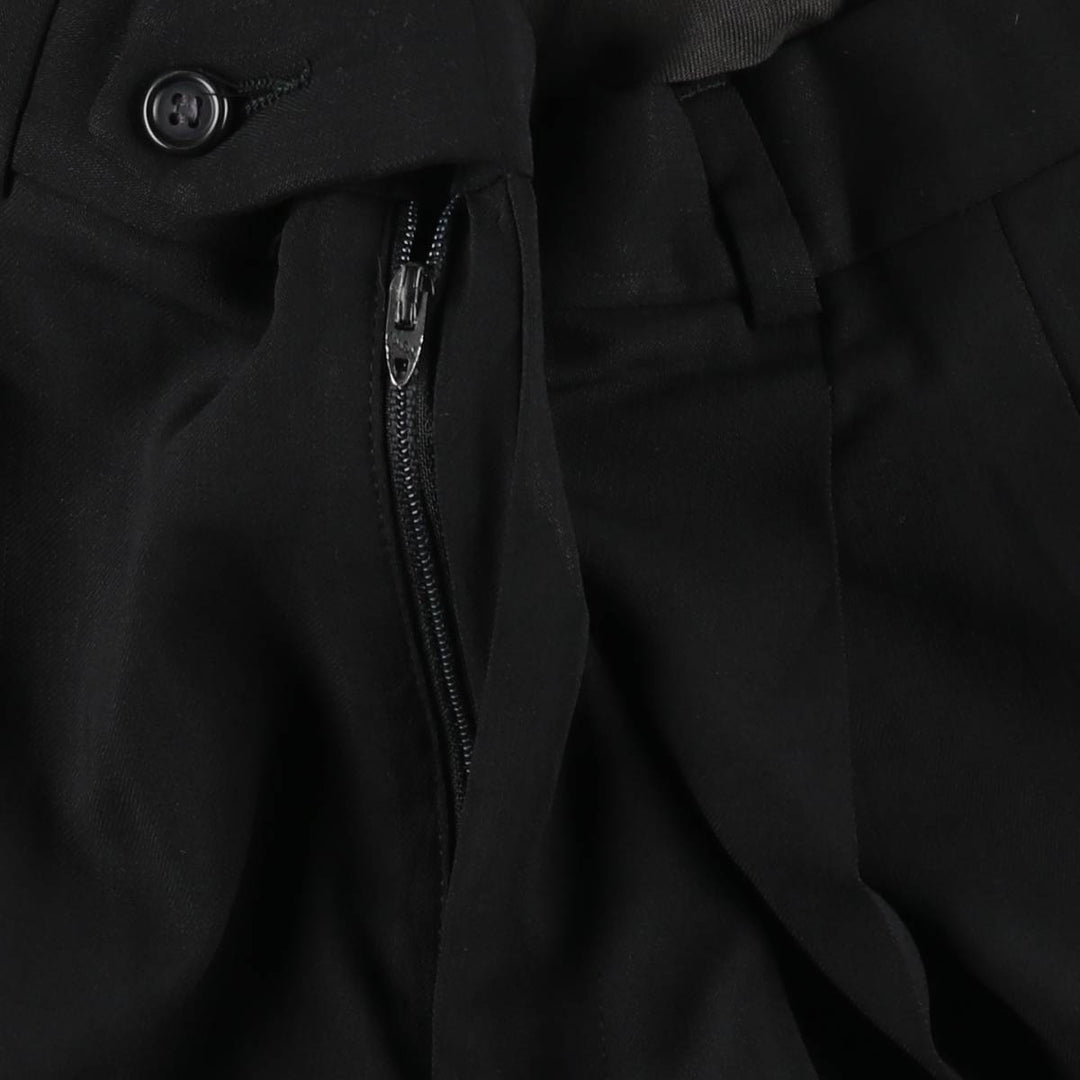 Vintage two-pleat slacks for men, size W32 unclear black type Vintage Second Hand