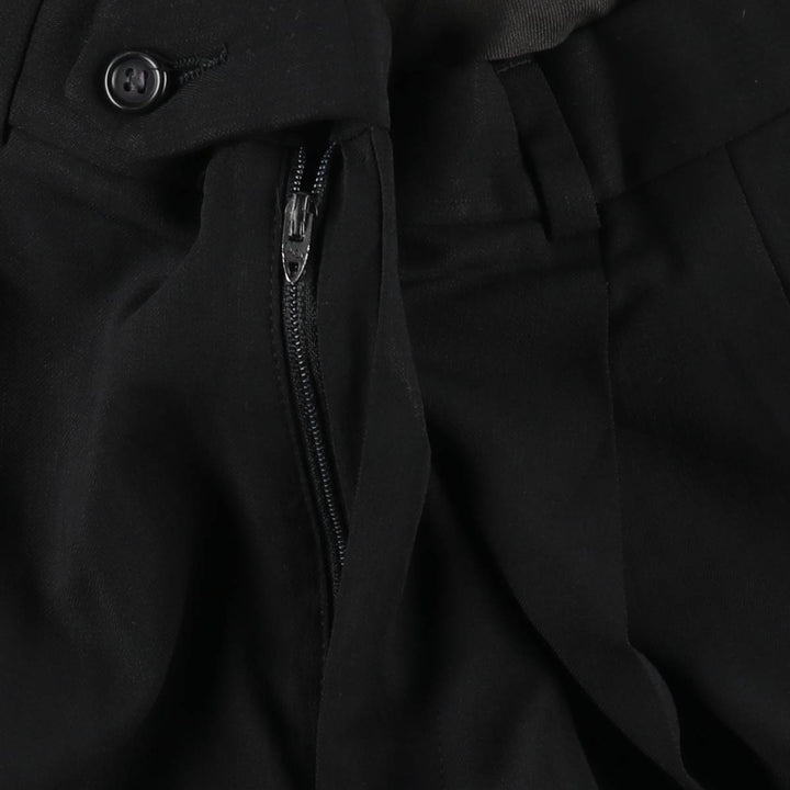 Vintage two-pleat slacks for men, size W32 unclear black type Vintage Second Hand