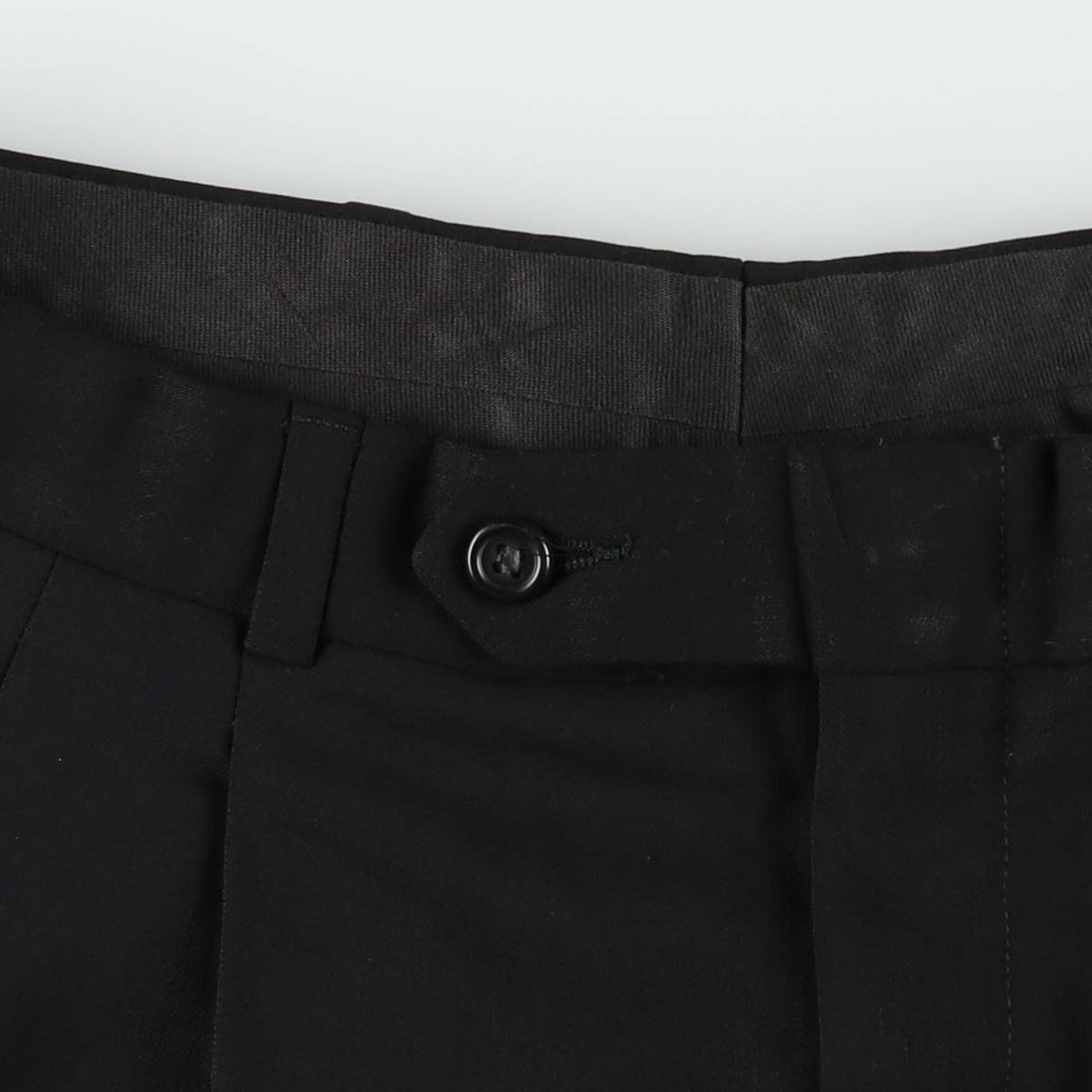 Vintage two-pleat slacks for men, size W32 unclear black type Vintage Second Hand